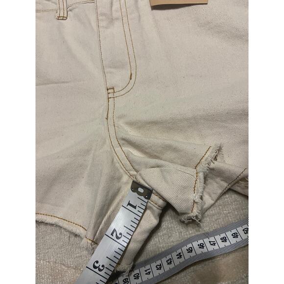 Fivestar General Carpenter Short 7/28 Relaxed Fit White 2.5 inseam Midrise Twill - Picture 6 of 6